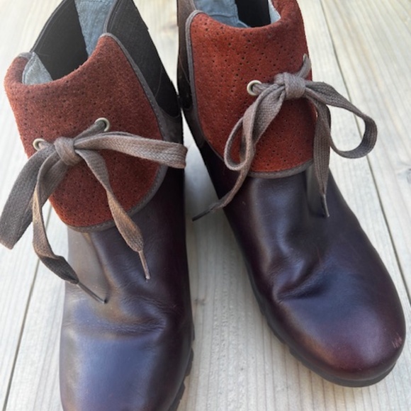 Women's - Merrell Wegetarian Eve - Cinnamon Smooth - Wedge Ankle Boots - US 9 - Picture 10 of 12